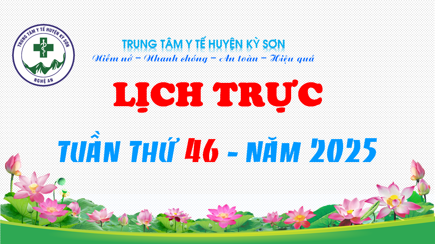 LỊCH TRỰC TOÀN VIỆN TUẦN THỨ 46 NĂM 2026